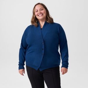 New Universal Standard Curve Cardi in Teal